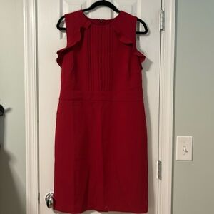 Ann Taylor red dress size 12
